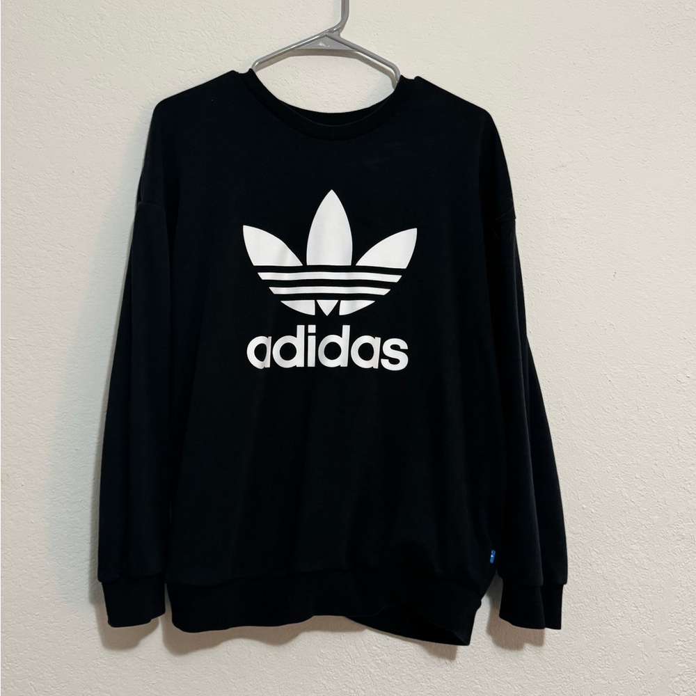 Adidas Black Sweatshirt with White Logo